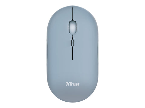 TRUST Souris sans fil PUCK Ultra-plate rechargeable - Bleue