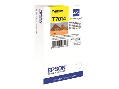 EPSON 1LB WP4000/4500 ink cartridge yellow extra high capacity 3.400 pages 1-pack blister without alarm