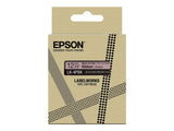 EPSON Label Cartridge Satin Ribbon LK-4PBK Black/Pink 12mm (5m)