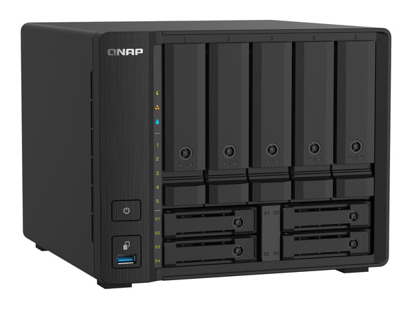 QNAP TS-932PX-4G 9-Bay NAS AL324 4Go DDR4 SODIMM 5x3.5p 4x2.5p drive slots 2x10GbE SFP+ LAN 2x2.5GbE LAN 3xUSB 3.2 Gen1