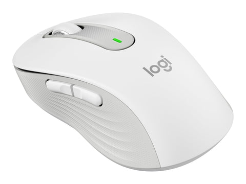 LOGITECH Signature M650 L LEFT Mouse large size left-handed optical 5 buttons wireless Bluetooth 2.4 GHz OFF-WHITE