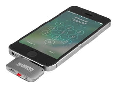URBAN FACTORY Lecteur de cartes micro-SD - Lightning. Câble micro USB inclus