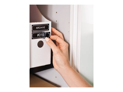 BROTHER P-TOUCH TZE-355 blanc sur noir 24mm