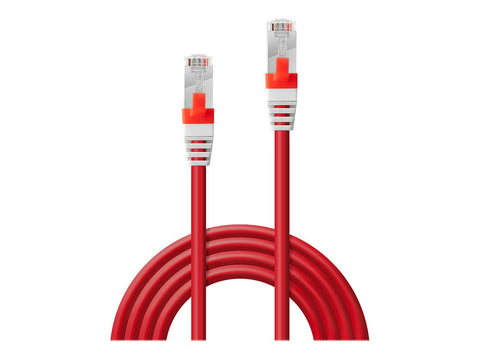 LINDY S/FTP Cat.6A Cable Red 10m LSOH incl. Testprotocol