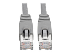 EATON TRIPPLITE Cat6a 10G-Certified Snagless Shielded STP Ethernet Cable RJ45m/M PoE Gray 7 ft. 2.13m
