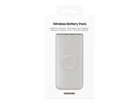 SAMSUNG Wireless External Battery 25W 10000mAh recycled materials Beige