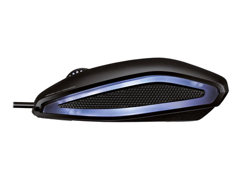 CHERRY GENTIX ILLUMINATED Souris optique 1000 dpi 3 boutons Rétroéclairage bleu USB noire
