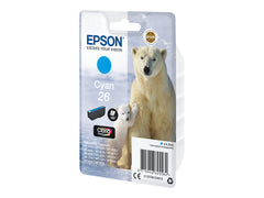 EPSON 1LB 26 ink cartridge cyan standard capacity 4.5ml 300 pages 1-pack RF-AM blister w/s