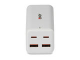 LINDY 100W 4-Port USB Desktop GaN Fast Charger