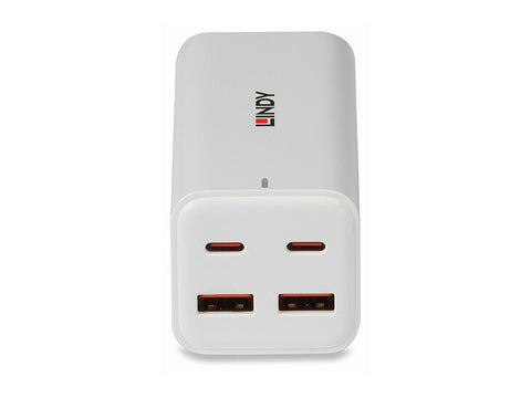 LINDY 100W 4-Port USB Desktop GaN Fast Charger
