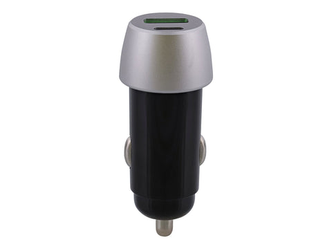 TNB Chargeur allume-cigares haute puissance 2USB 38W max - Garantie à vie - noir