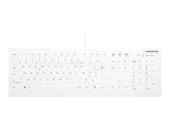 CHERRY Flat Profile Hygiene Desktop Keyboard Sealed USB White (FR)
