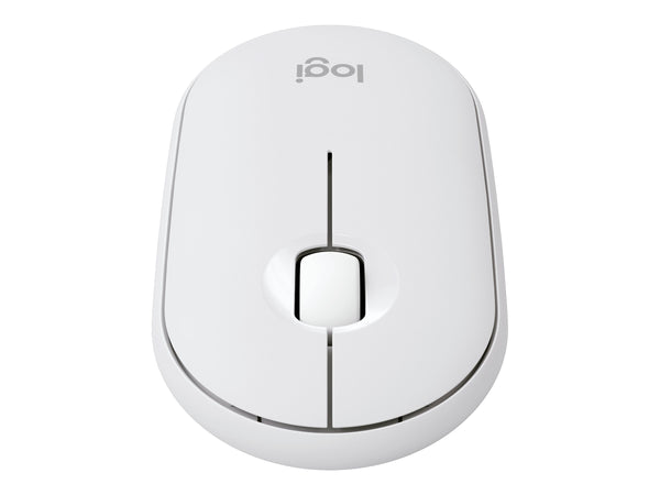 LOGITECH Pebble Mouse 2 M350s Mouse optical 3 buttons wireless Bluetooth 5.2 LE tonal white