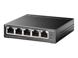 TP-LINK TL-SG1005LP 5-Port Gigabit Desktop Steel Case Switch with 4-Port PoE+ 40W PoE budget