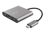 TRUST Adaptateur DALYX USB-C 3 en 1 HDMI USB USB-C