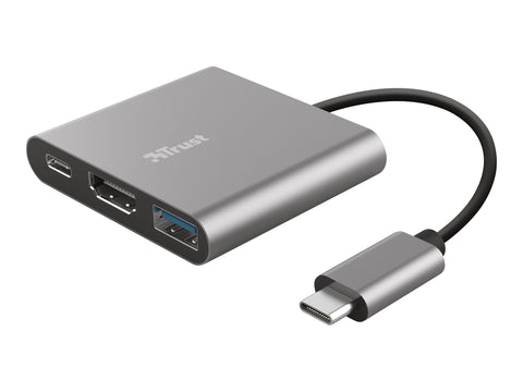 TRUST Adaptateur DALYX USB-C 3 en 1 HDMI USB USB-C