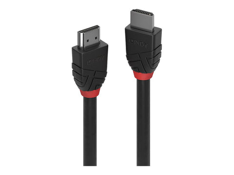 LINDY 0.5m 8K60Hz HDMI cable Black Line