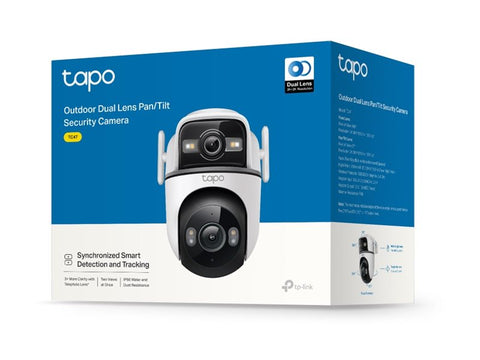 TP-LINK Caméra de sécurité extérieure à double objectif panoramique/inclinable TC47 UE SSC373D + SC3336P + SC3336P + ATBM6062-CU
