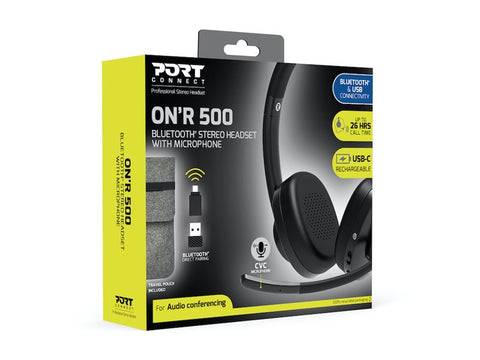 PORT DESIGNS Binaural Headset Bluetooth - Pro