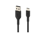 BELKIN BOOST CHARGE USB-A to USB-C Cable Braided 1M Black
