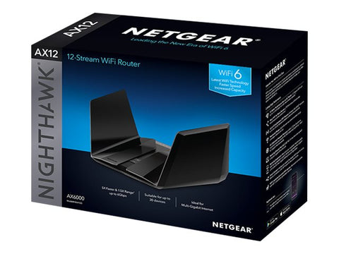 NETGEAR Nighthawk AX12 AX6000 WiFi Router RAX120