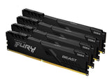 KINGSTON 128Go 3200MHz DDR4 CL16 DIMM Kit of 4 FURY Beast Black