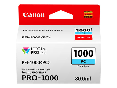 CANON 2LB PFI-1000pc Ink Photo cyan standard capacity 80ml 1-pack iPF1000