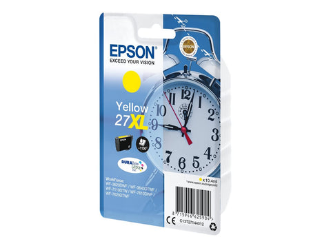 EPSON 1LB 27XL ink cartridge yellow high capacity 10.4ml 1.100 pages 1-pack blister without alarm - DURABrite ultra ink