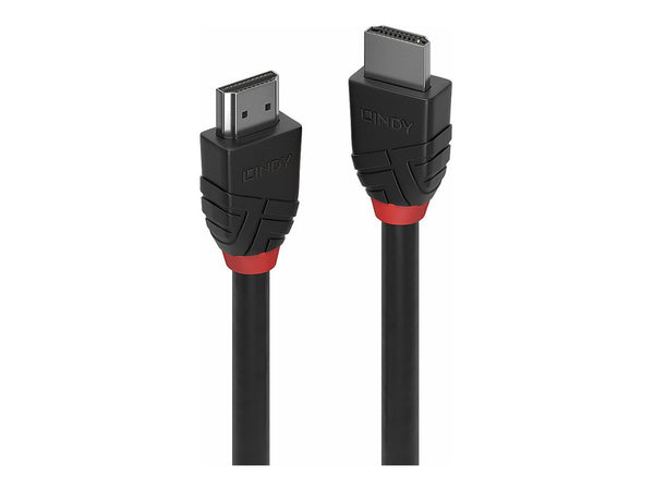LINDY 0.5m 8K60Hz HDMI cable Black Line