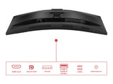 AOC CU34E4CW 34p 3440x1440 120HZ VA CURVED H/A 180 MM USB-C DOCKING TUV EyeComfort Hardware USB HUB DP HDMI
