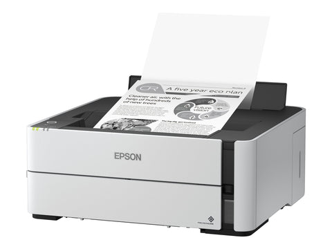 EPSON EcoTank ET-M1180 Printer Mono B/W Duplex ink-jet refillable A4 1200x2400dpi 20ppm capacity 250 sheets USB 2.0 LAN Wi-Fi