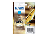 EPSON 1LB 16 ink cartridge cyan standard capacity 3.1ml 165 pages 1-pack blister without alarm