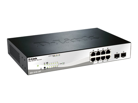 D-LINK 10-Port Layer2 PoE Smart Managed Gigabit Switch dlink green 3.0 8x 10/100/1000Mbit/s TP RJ-45 PoE Port 802.3af/at