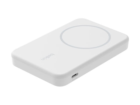 BELKIN 5k Qi2 MagSafe Compatible Powerbank with Kickstand - WHITE