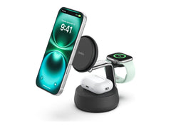 BELKIN UltraCharge Pro 25w Qi2 3in1 Magnetic Charger Charcoal