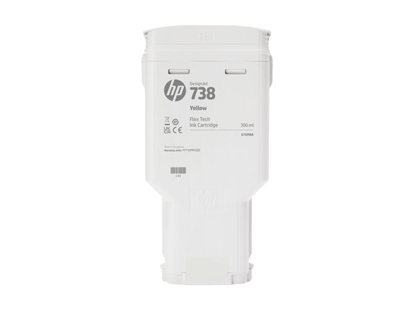 HP 738 300-ml Yellow DesignJet Ink Cartridge