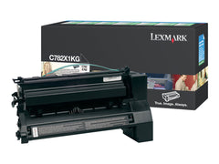 LEXMARK C782, X782e cartouche de toner noir haute capacité 15.000 pages pack de 1 retour programme