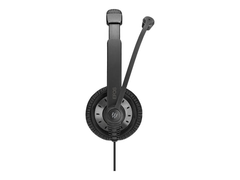 EPOS SC 75 USB MS double-sided wired headset with both 3.5 mm jack and USB connectivity