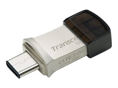 TRANSCEND 128Go Clé USB3.1 Gen 1- On TheGo - Type A et C - Argentée