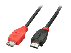 LINDY USB 2.0 Cable Type Micro-B/Micro-B OTG 2m Micro-B plug to Micro-B plug