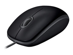 LOGITECH B110 Silent Mouse right and left-handed optical 3 buttons wired USB