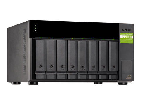 QNAP TL-D800C 8-bay desktop USB-C 3.1 Gen2 10Gbps JBOD expansion unit