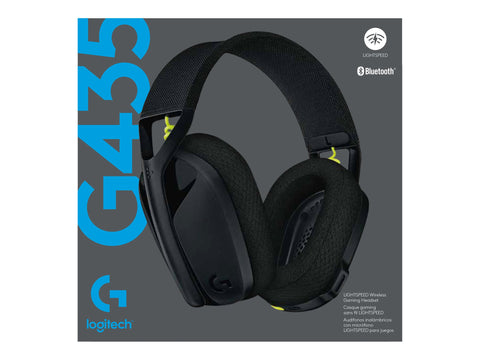 LOGITECH Lightspeed G435 Headset full size Bluetooth / 2.4 GHz radio frequency wireless black Discord Certified