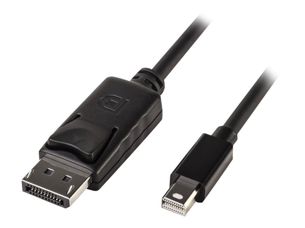 LINDY Mini DP to DP Cable black 2m MiniDisplayPort to DisplayPort