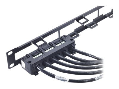 APC Data Distribution Cable CAT6 UTP CMR 6XRJ-45 Black 5FT 1.5m