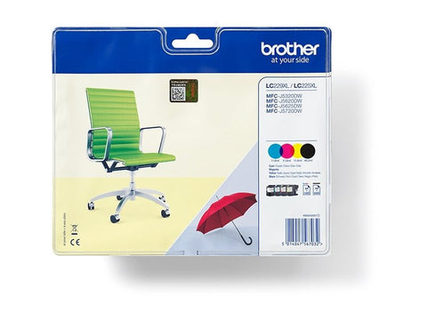 BROTHER Pack blister de 4 cartouches d encre haute capacite pour MFC-J5320DW MFC-J5620DW MFC-J5720DW
