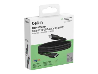 BELKIN Boost Charge 240w USB-C to USB-C Cable 2M Black