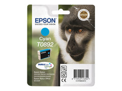EPSON 1LB T0892 ink cartridge cyan low capacity 3.5ml 1-pack blister without alarm