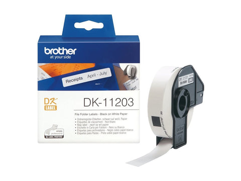BROTHER P-Touch DK-11203 die-cut map label 17x87mm 300 labels