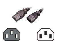 MCL Cordon secteur IEC mâle C14/femelle C13 3x1mm - 5m